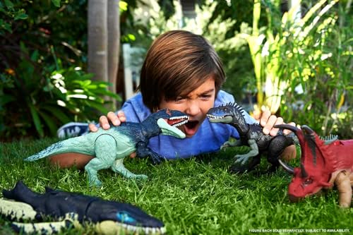 Attaque et son réaliste avec l'Eocarcharia Jurassic World Mattel - 2