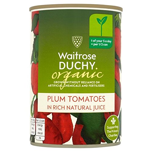 Waitrose Duchy Organic Plum Tomatoes 400g