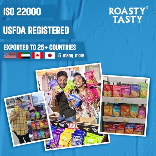 Image of Roasty Tasty 5 Grain Mix Multigrain Mixture Roasted Snack 340g | Healthy Snack | Palm Oil Free Namkeen | Ideal Millet Namkeen for Kids & Adults | Low Calorie Snacks - Roasted Namkeen - No Cholesterol, No Transfat Diet Mixture | Roasted Namkeen| Made with Bajra Puffs & Jowar Flakes