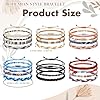 Henoyso 72 Pcs Boho Friendship Bracelets Bulk Adjustable Beaded Anklets Handmade Braided Bracelet for Women Men Surfer Beach Summer Accessories, 4 Styles #1