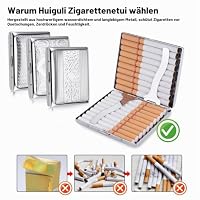 Huiguli Zigarettenetui, 3 Stück Zigarettenschachtel Metall – Ansicht 4