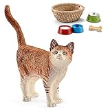  Schleich Katze 13836 mit Korb und Futter 42293 Farm World Figuren-Set 2-teilig