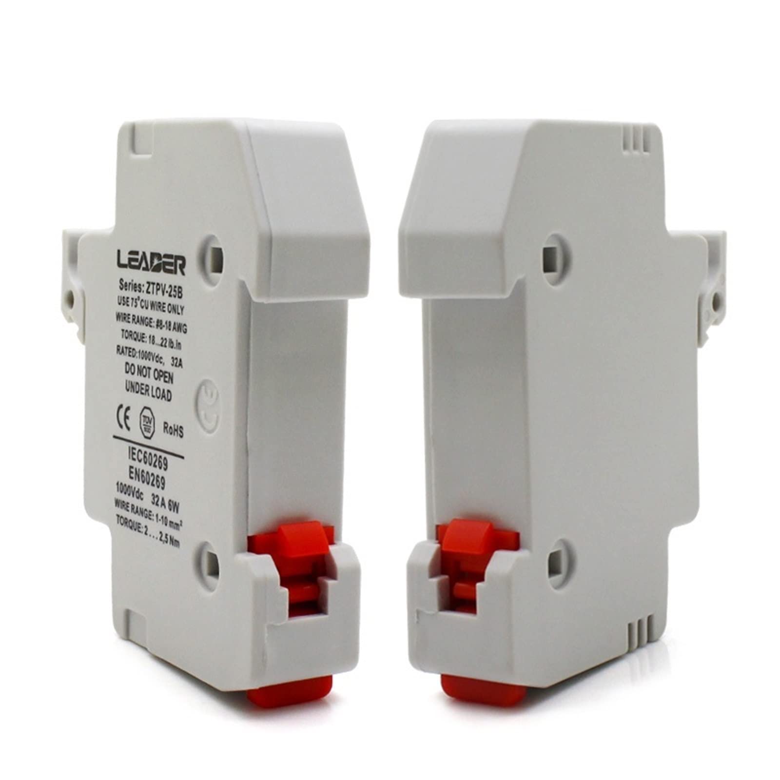 100 pièces porte-fusible solaire PV étanche for fusible DC 1000V sans