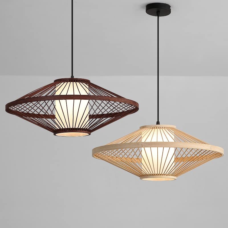 Lámpara de techo tejida a mano de estilo natural costero para iluminar cocina y comedor 4