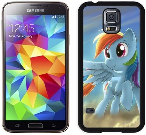 Durable Galaxy S5 Case,DIY I9600 Case Design with My Little Pony Rainbow Dash Samsung Galaxy S5 SV I9600 Phone Case in Black