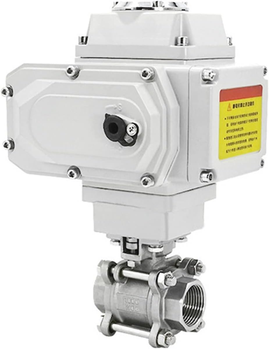 Withstand high Pressure and Temperature Extremes 1/2" Motorized 2 Way Ball Valve Stainless Steel Q941/45F-16P T/L Type Female Thread Electric Ball Valve DC24V AC220V