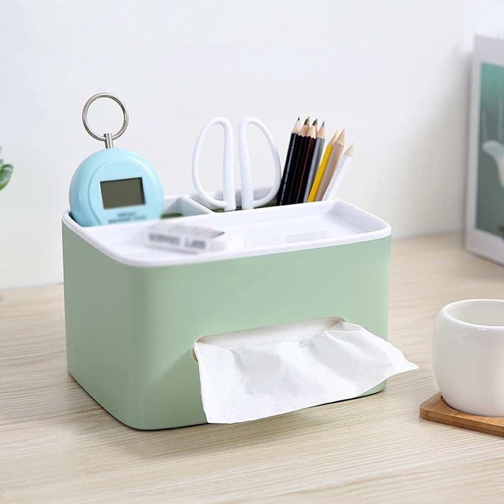 Stifthalter for den Schreibtisch, multifunktionaler Stifthalter, kreative Taschentuchbox, Papierhalter, Stiftehalter, Schreibtisch, Zuhause, Wohnzimmer, Esszimmer, einfache modische Aufbewahrungsbox,