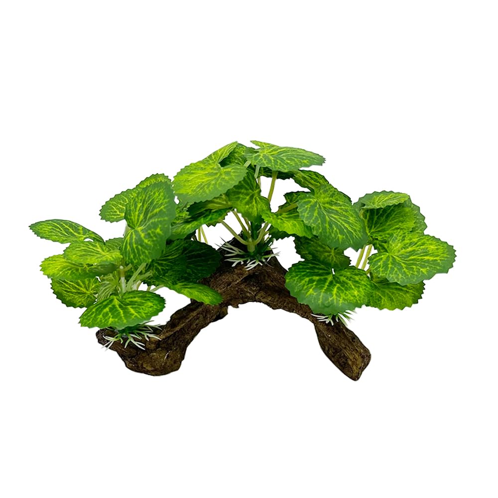 Fish Tank Decorations Aquarium Decor Ornaments Betta Silk Leaf pad Hammock Artificial Driftwood Cave Goldfish Bowl Accessories