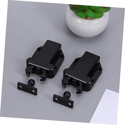 Miniatura 4 de Housoutil 4 unids Utilidad Herramienta Utilidad Negro Blacksto e Blackets Blackc Bloqueo Autocerrante Bloqueo Bloqueo de Prensa Cierre de Puerta de