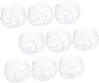 Kisangel 9piezas Protector De Pomos Para Estufa De Gas Cubierta Seguridad Infantil Extraíble Pp Resistente Al Calor Fácil Instalación Para Cocina Blanco