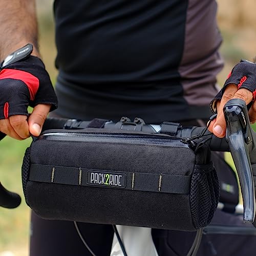 PACK2RIDE Askme Gidon Bikepacking Bisiklet Çantası -Suya Dayanıklı Kumaş-Geniş Hacimli- İçten pedli