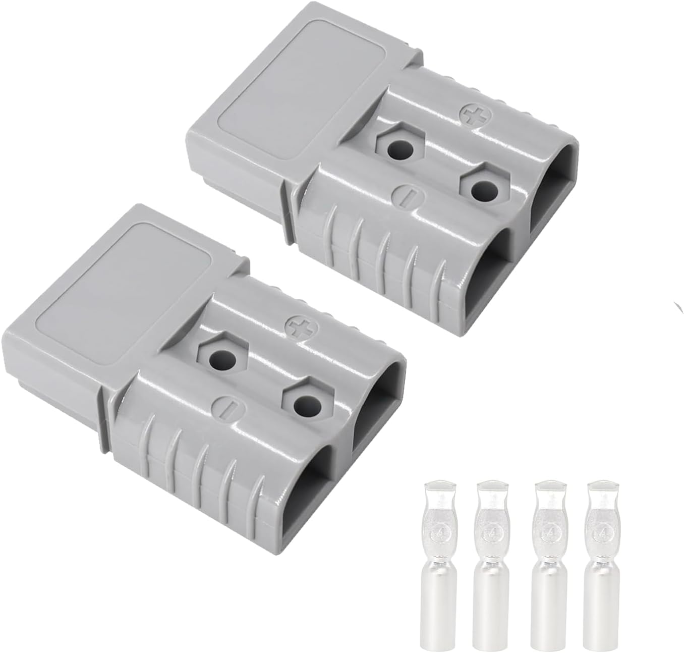 HiSport 120A Battery Quick Connect 120Amp 600V Compatible with Anderson Connector Plug, Battery Quick Disconnect Kit, Winch Quick Connect Wiring 2PCS