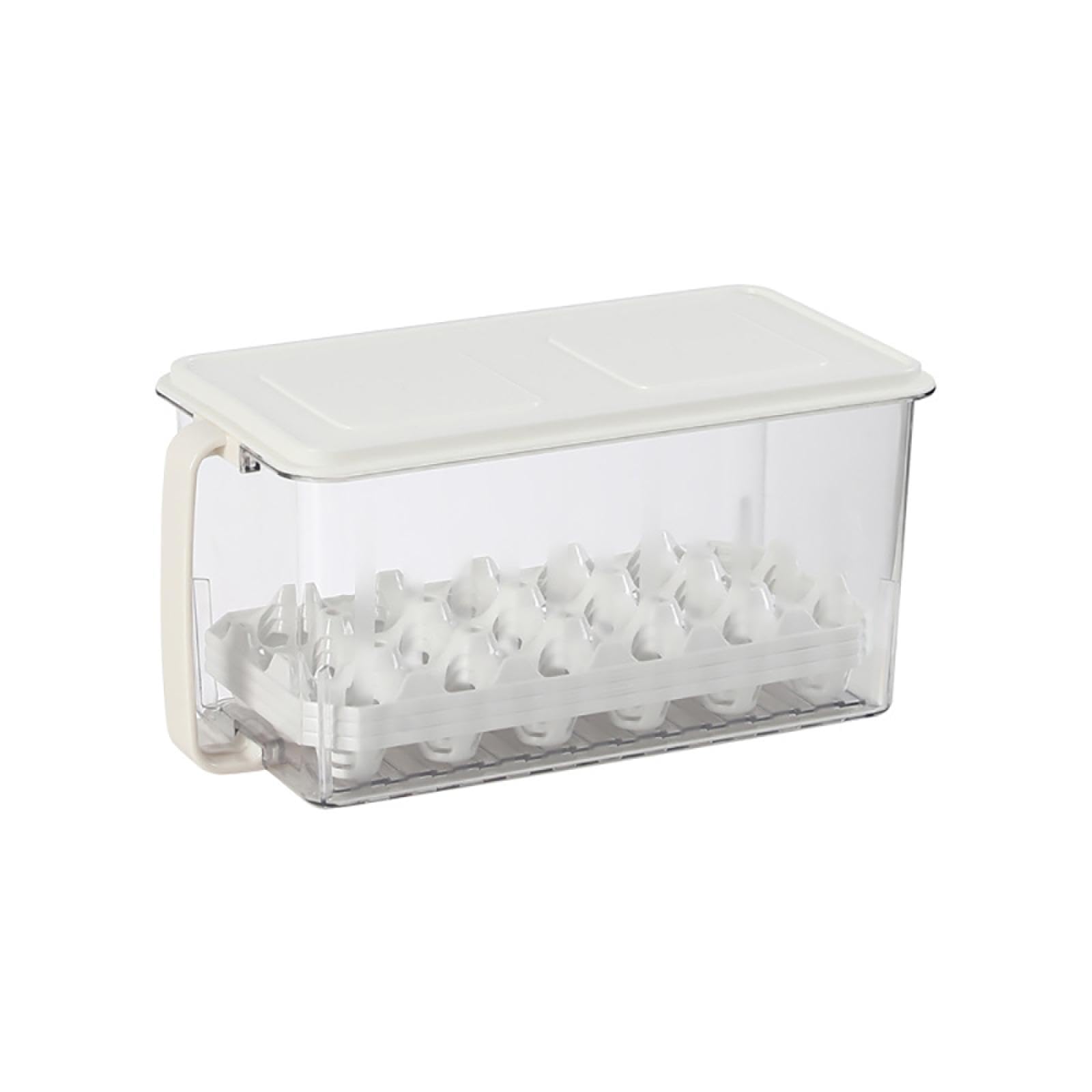 Caja de Almacenamiento de Huevos de Tres Capas,Soporte para Huevos para refrigerador,Almacenamiento de Huevos para encimera,Organizador de Huevos,Dispensador de Huevos para refrigerador