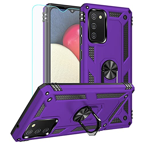 Coque Samsung A02S antichoc de qualité militaire avec anneau