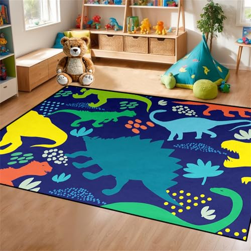 Dinosaur Rug - Dinosaur Rugs for Boys Bedroom Cartoon Dino