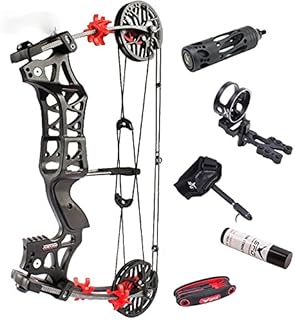 NC93 1Set 30-60lbs Archery M109E Compound Bow Steel Ball Bowfishing Bow IBO 320FPS Right Hand Left Hand Shooting Hunting Accessories (setA)