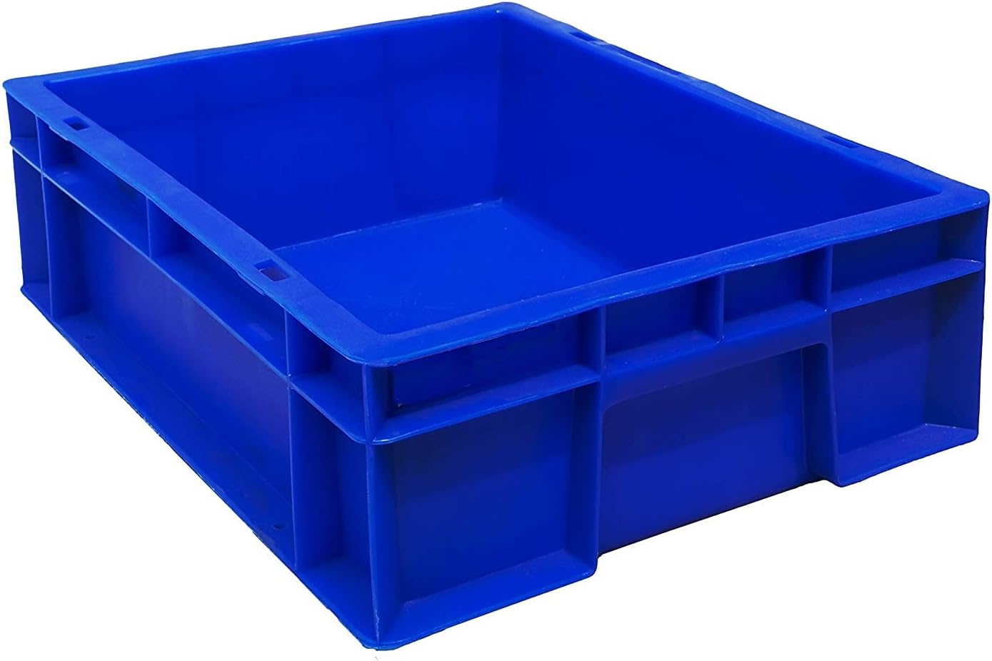 Plastic Storage Multi-Purpose Use Crates -400x300x120mm (Blue) Rectangular