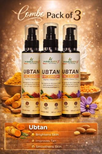 Image of Herbal Ubtan Face Wash for Deep Cleansing - Pack of 3