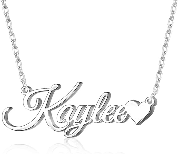 Amazon.com: Custom Name Necklace Personalized Sterling Silver Necklaces for Women Customized Name Necklaces Pendant Jewelry Gifts for Women : Clothing, Shoes & Jewelry