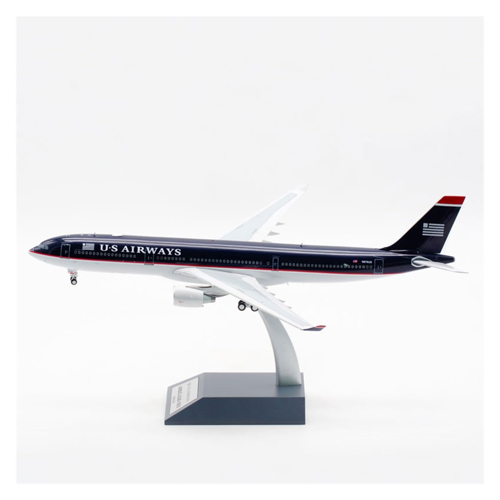 CLMJHG Vintage Classics samolot w skali 1:200 dla A330-300 N678US US Airways Airlines Model samolotu zabawki Samolot odlewany stop metalu samolot prezenty dla dzieci