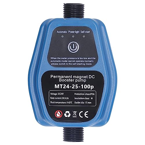 Pompa Booster per Pressione 'Acqua 100-240 V Pompa per Acqua da Giardino a Basso Rumore da 25 Litri (Spina UE)