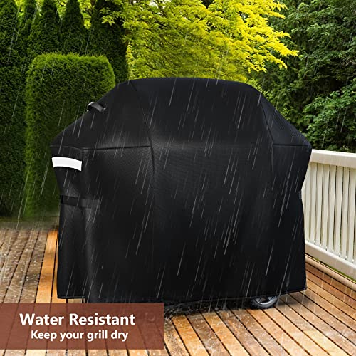 Qulimetal 58 Inch Grill Cover For Weber Genesis 300, Genesis Ii/Ii Lx 300, Genesis Ii 315/335, Genesis Silver B/C, Charbroil, Nexgrill, Brinkmann, Broil King And More 3-5 Burner Gas Grill, 600D #TOP6