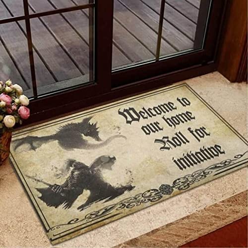 Bioonce Door Mat Indoor Entrance Print Welcome Funny Doormat Welcome to Our Home Roll for Initiative Witches Doormat Home Decor Home Decor Housewarming Gift 16x24inch
