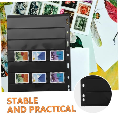 EXCEART 10 Blätter Selbstgemachtes Fotoalbum Münzsammlung Für Sammler Beilage Zur Briefmarkensammlung Briefmarkensammlerseiten Für Immer Stempelseiten Plastik Briefmarkenalbum Bücher