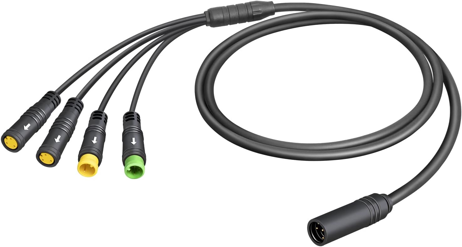 Zeekpowa 1T4 Cable Wiring Harness for Bafang BBS01 BBS02 BBSHD Mid Drive Motor Display Brake Thumb Throttle Waterproof Connector 51in