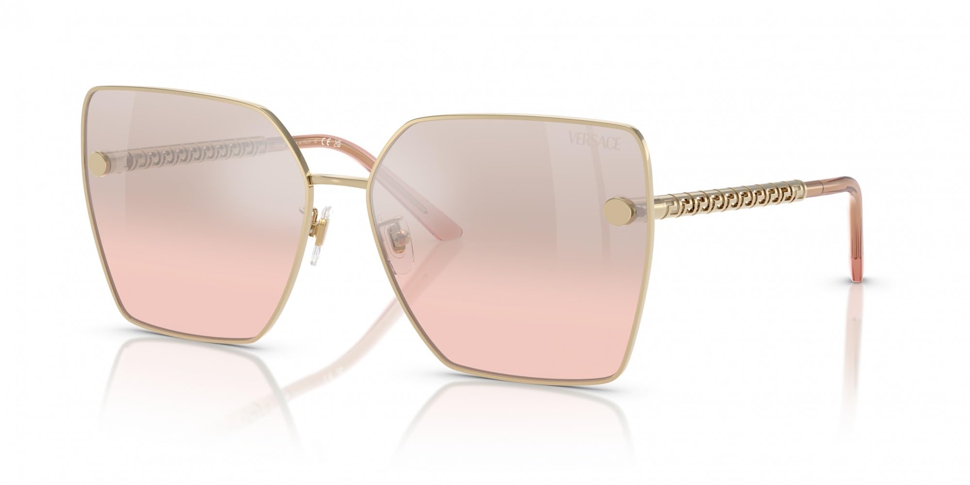 Versace Sunglasses VE 2270 D 12527E Pale Gold Light Pink Mir Gradi