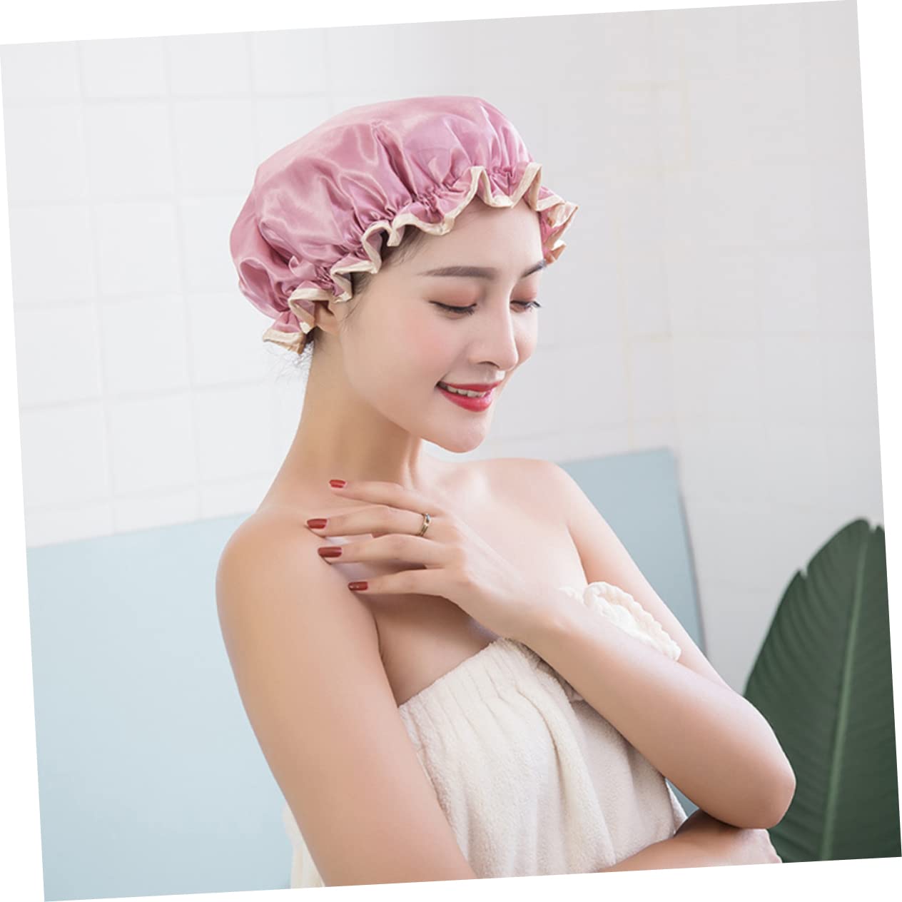 Ipetboom 3 Set di Cuffie da per Il Bagno Cuffie da Parrucchiere per Donne Isolamento Termico per Lo Styling dei 4 Pezzi * 3