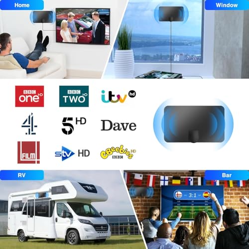 Homeju Indoor TV Aerial with Strong Booster - image 10