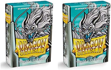 Dragon Shield Bundle: 2 Packs of 60 Count Japanese Size Mini Classic Card Sleeves - White image 4