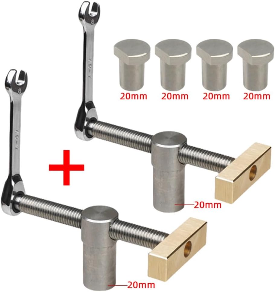 Woodworking Desktop Quick Acting Hold Down Clamp Desktop Clip Fast Fixed Clip Toohr for Woodworking Benches 19/20MM Hole Tool (20MM)