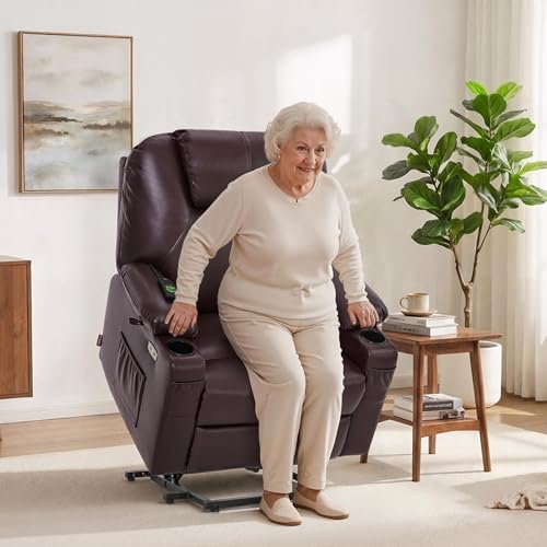 Image of MCombo Power Lift Recliner Chair for Elderly, Heat and Massage R7045
