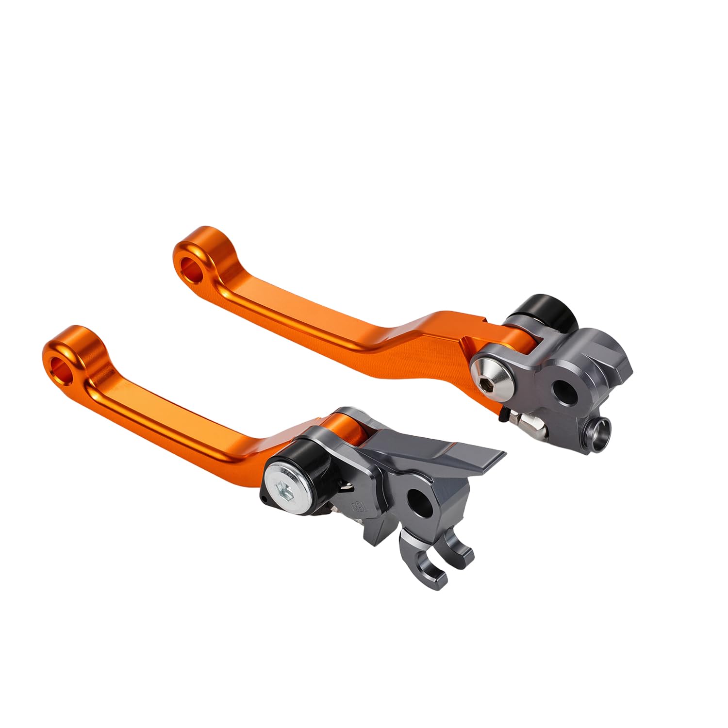 Levier Frein Embrayable Moto Billet Pivot Pliable-Orange | pour 125SX 150SX 150XC 200XC 200XC-W 450XC-F 505XC-F 125EXC 200EXC 250SX-F 450SX-F