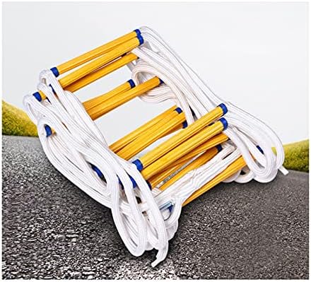 Fire Rescue Ladder Fire Escape Ladder Self-Rescue Ladder Outdoor Rock Climbing Rescue Ladder,Fire Escape Rope Ladder - Flame Resistant, Reusable Emergency Ladder for Quick Window & Balcony A