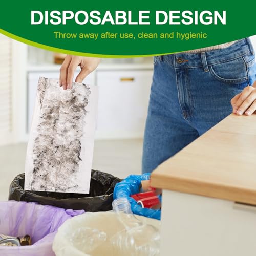 Heavy Duty Dry Sweeping Cloths for Swiffer Sweeper Mop, Microfiber Duster Mop Pads Refills for Cleaning Hardwood Floor Dust and Pet Hair, Disposable (30)