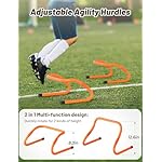 GHB Agility Hurdles 5/10 Pack Speed Agility Training Hurdles, Adjustable Sturdy Hurdles Training Equipment Set with Carry Bag for Kids,Athletes,Soccer,Basketball - Image 3