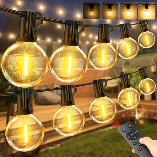 Lichterkette Außen LED Strom Fernbedienung 45m 150 FT G40...