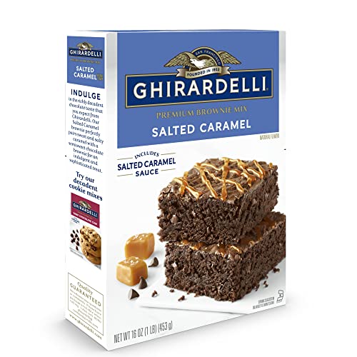 Image of GHIRARDELLI Salted Caramel Premium Brownie Mix, 16 Oz (Pack of 1)