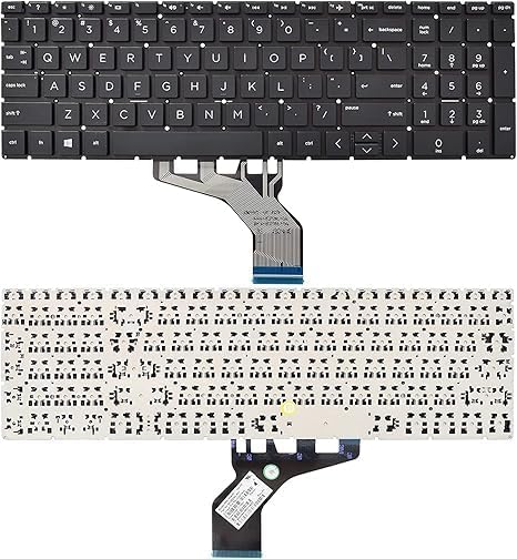 Shiatsu Laptop Keyboard Compatible for HP 250 G7 255 G7 15-DA 15-DB 15-DK 15-DR 15-DW 15-DU 15S-DU 15-DY 15s-DY 15s-EQ 15-EF 15s-FQ 15-GW 17-CA.Home 17-by