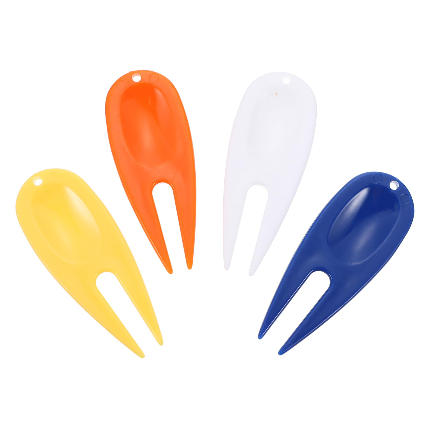 DINHEAROM 20Pcs Durable Golfing Divot Repair Tools Plastic Pitch Mark Forks for Lawn Restoration Includes Divot Tools Golfing Supplies
