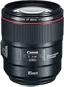Canon EF85mm f/1.4L is USM Lens, Black (2271C002AA)