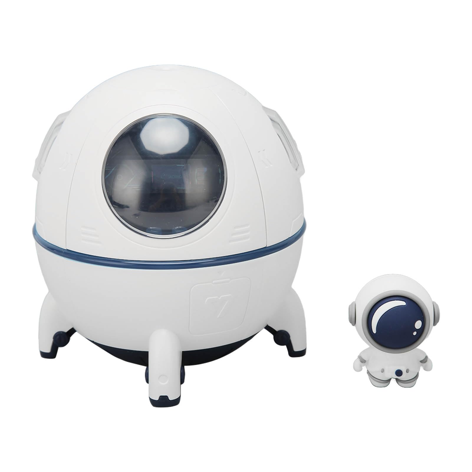 Acouto Humidificador de Aire de Cápsula Espacial, Material ABS, Niebla de Dos Niveles para Oficina y Coche, Humidificadores Portátiles de Niebla Fría con Batería de 1200 MAh