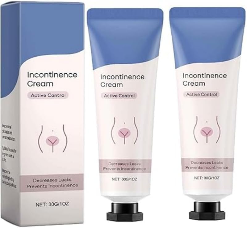 Crema corporal para mujer, cremas para la incontinencia Active Control-Disminuye las fugas, hidratante de noche y después de la ducha,2pcs