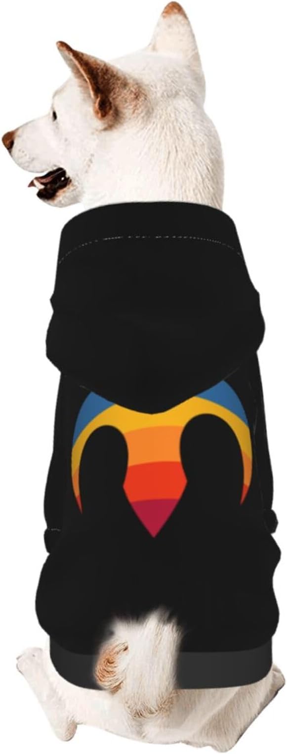 Zodiac Sign Aries Symbol Dog Sweater Winter Pet Dog Hoodie Sweatshirts Warm Soft Dog Clothes Small