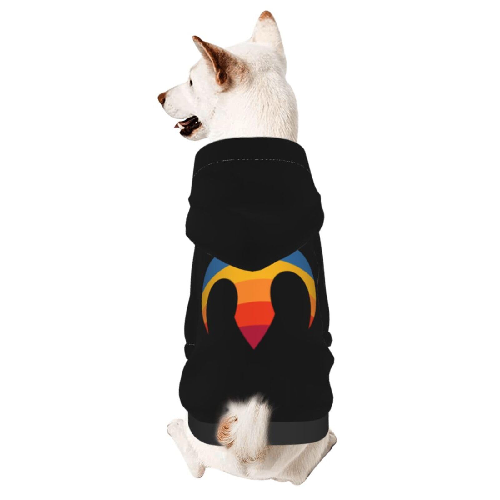 Zodiac Sign Aries Symbol Dog Sweater Winter Pet Dog Hoodie Sweatshirts Warm Soft Dog Clothes Large