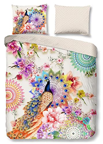 Double Duvet Cover 200 x 220 cm Cotton Satin No. 7057 Multi-Coloured, Multicolored, 200x220cm
