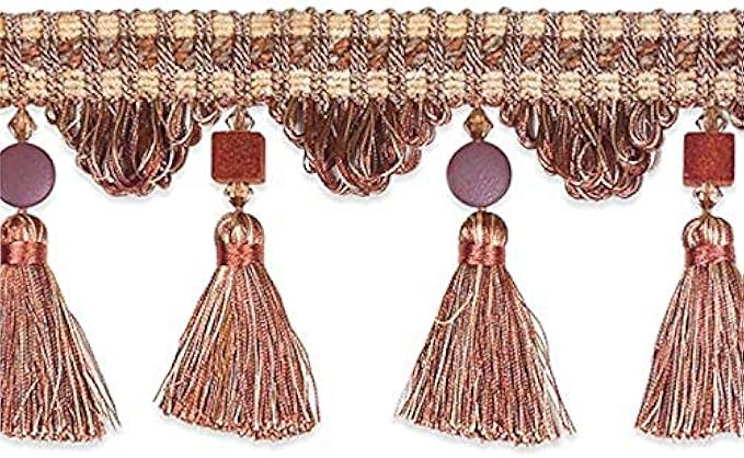 Trims by the Yard Sarah Collection Brown Multi| (20 Yard Cut) Trim, 20 yd